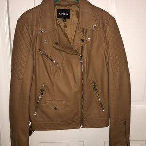 NWOTFaux Leather Brown Jacket